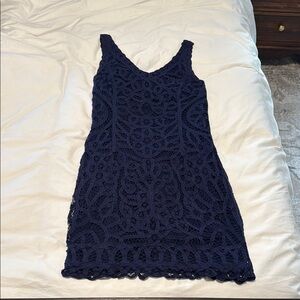 Lily Pulitzer Navy Lace Dress